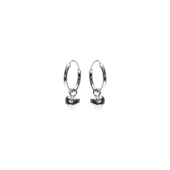 KARMA Hoops Symbols Heart 2 - Silver 925