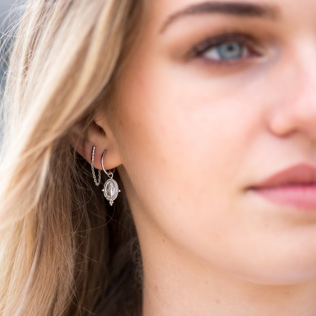 KARMA Hoops Symbols Dots Maria - Silver 925