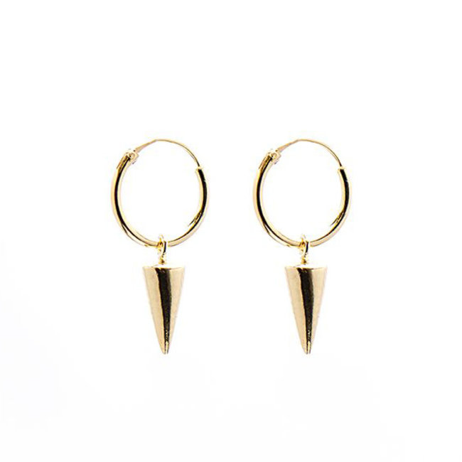 KARMA Hoops Symbols Round Cone Goldplated