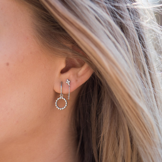 Hoops Symbols Open Circle DOTS Silver