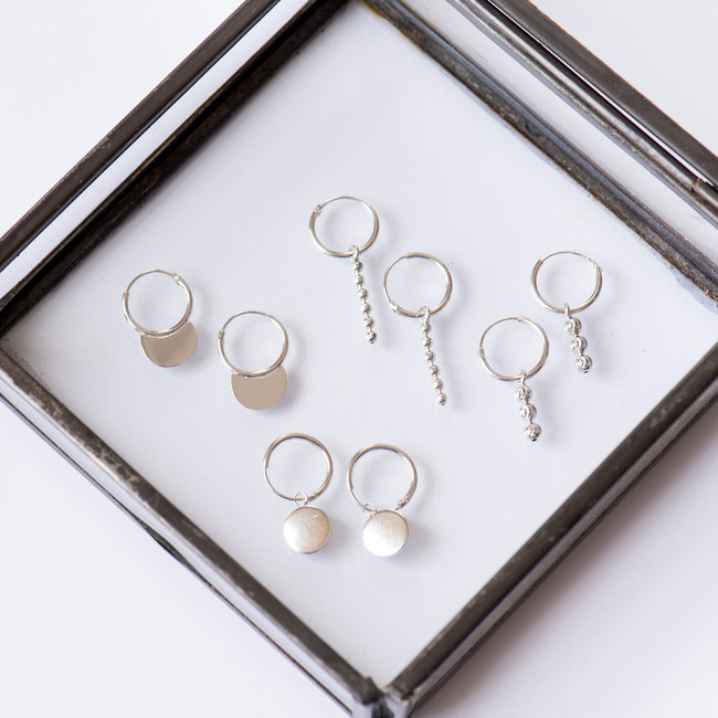 KARMA Hoops Symbols Tiny Dots Chain - Silver 925