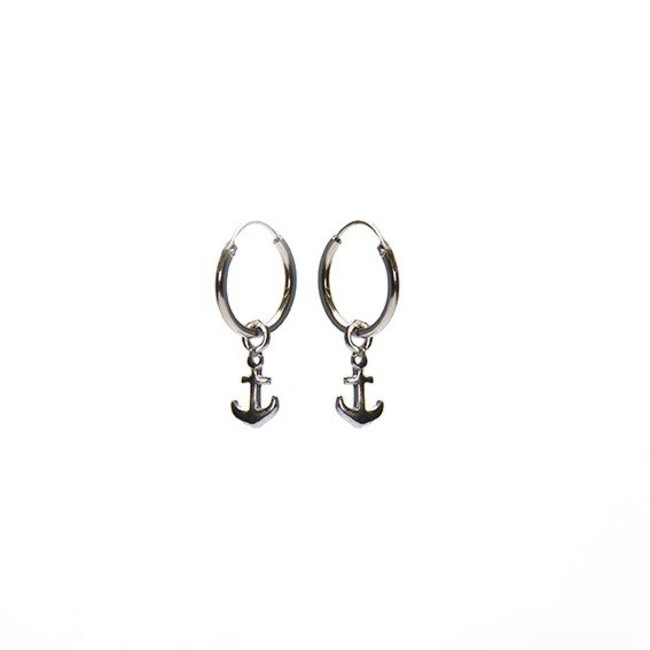 KARMA Hoops Symbols Anchor - Silver 925