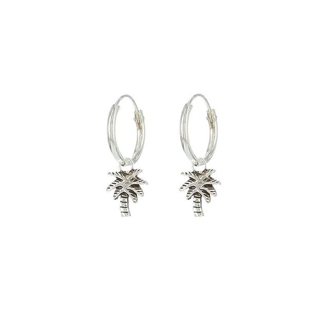 KARMA Hoops Symbols Palmtree Silver
