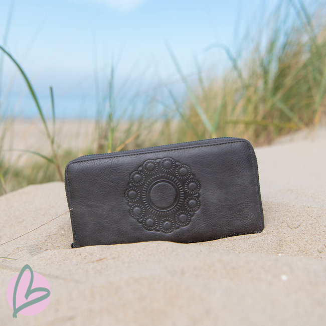 Zeeuws Zeeuwse knop portemonnee grijs