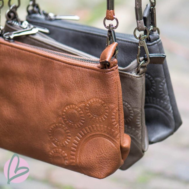 Zeeuwse knop tasje cognac