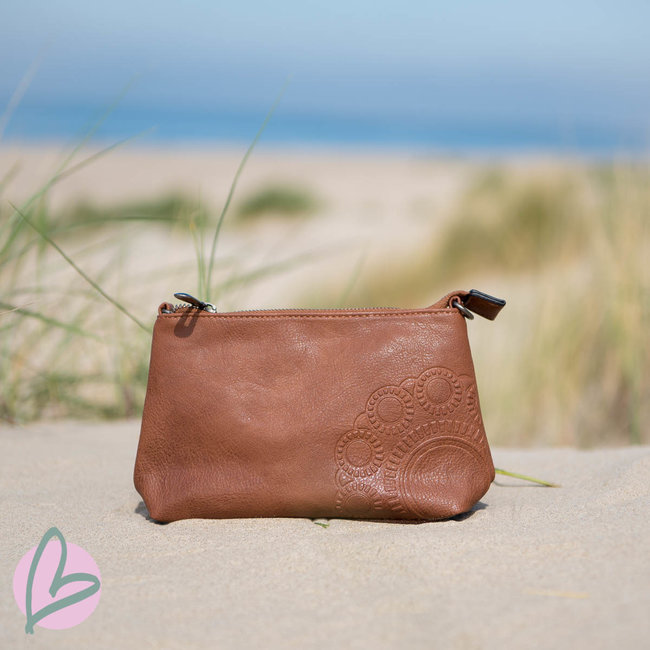 Zeeuws Zeeuwse knop tasje cognac