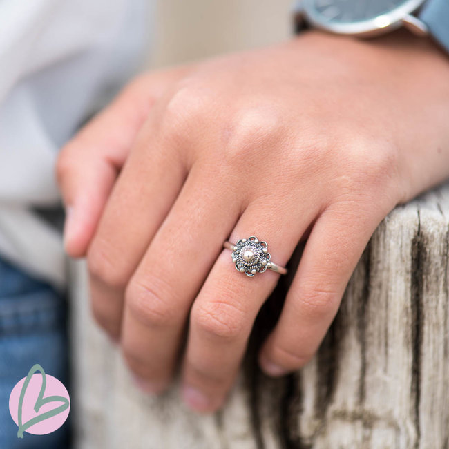 Zeeuws Zilveren Zeeuwse knop ring 10mm