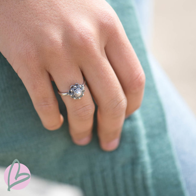 Zeeuws Zilveren Zeeuwse knop ring 10mm