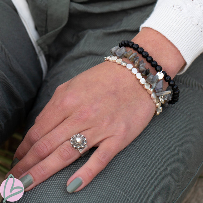 Biba armband zwart met ster en kwast