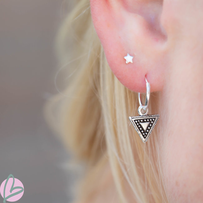 KARMA Hoops Symbols triangle driehoek bewerkt silver 925