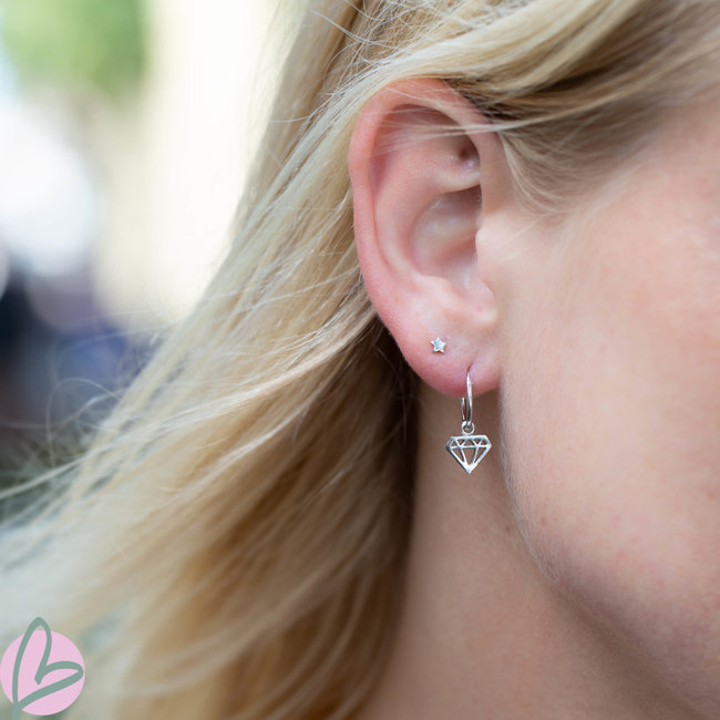 Hoops Symbols Diamond - Silver 925