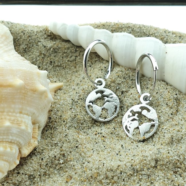 KARMA Hoops Symbols Earth - Silver 925