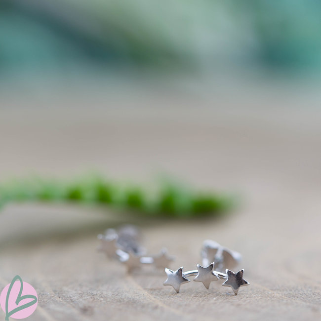 Symbols Silver 925 triple stars small