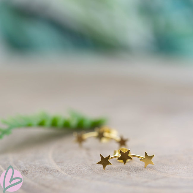 KARMA Symbols Silver 925 XL triple stars  Gold