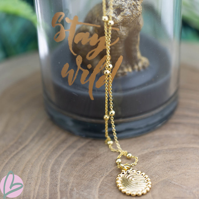Biba goudkleurige ketting met fingerprint