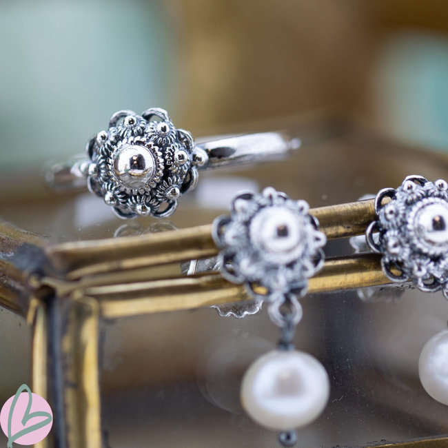 Zeeuws Zilveren Zeeuwse knop ring 10mm