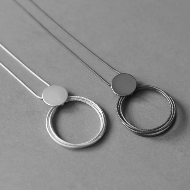 Biba Ketting verstelbaar met goud open circel