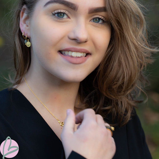 KARMA Hoops Symbols Sun Coin Goldplated