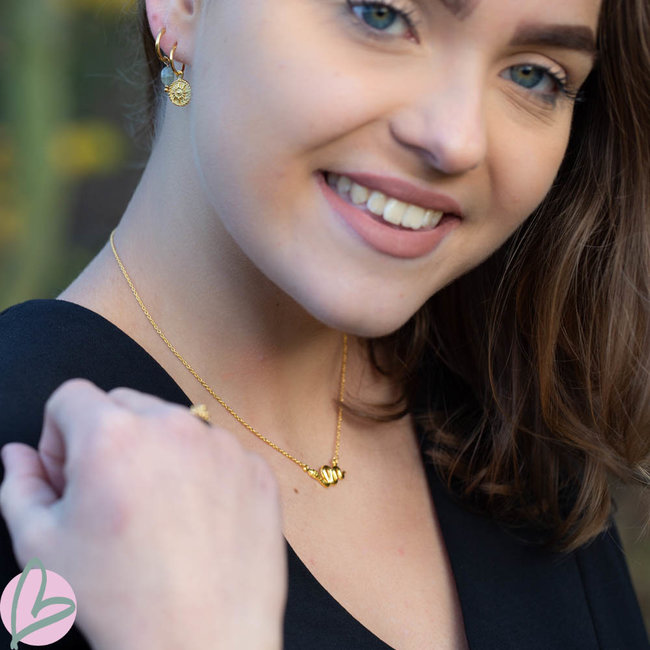 KARMA Hoops Symbols Sun Coin Goldplated