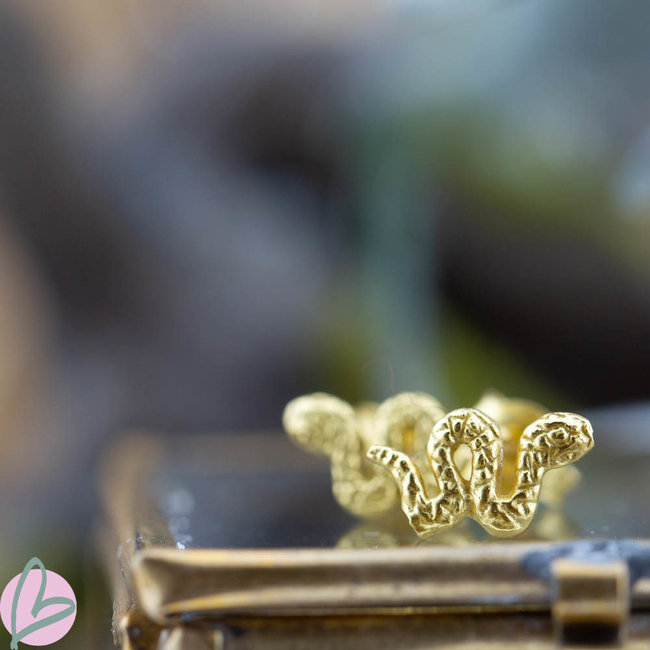 Karma Symbols Snake Goldplated