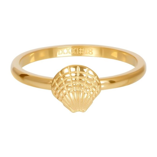 Vulring schelp goud 2mm