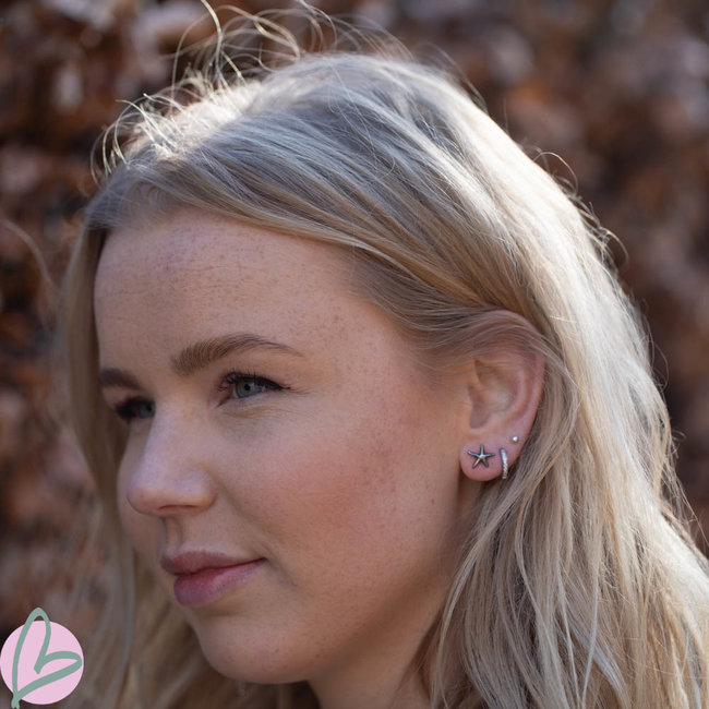 IXXXI Earstuds Ixxxi zeester zilver