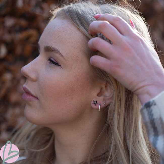 IXXXI Earstuds Ixxxi zeester zilver