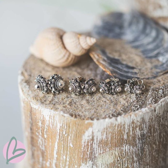 Zeeuws Zilveren Zeeuwse knop oorstekers 6mm