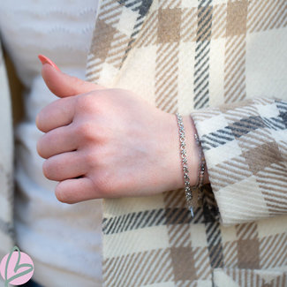 Day & Eve  Armband schakeltje zilver