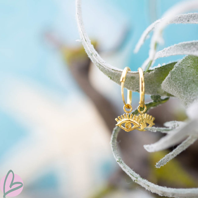 KARMA Oorringen oog goud