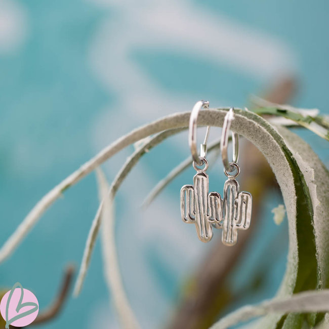 KARMA Hoops Symbols Cactus - Silver 925