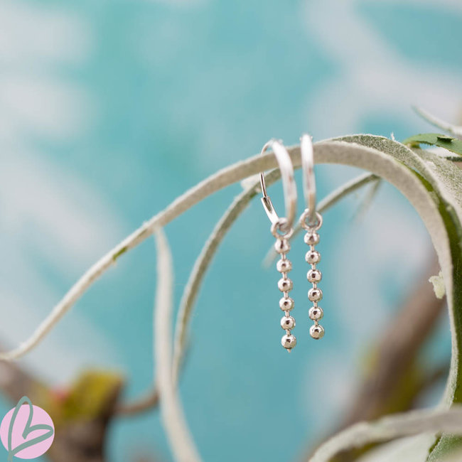 KARMA Hoops Symbols Tiny Dots Chain - Silver 925