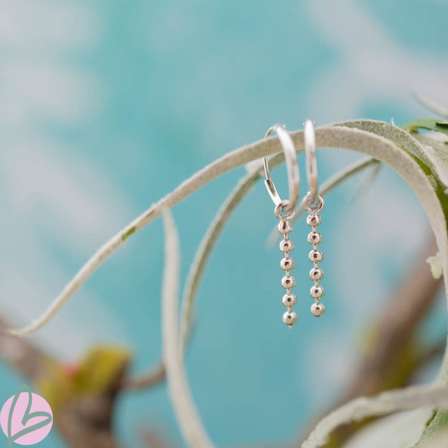 KARMA Hoops Symbols Tiny Dots Chain - Silver 925