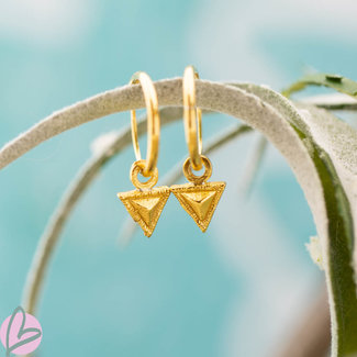 KARMA Hoops Symbols Tiny Triangle Goldplated