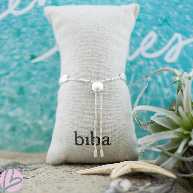 Biba armband matzilver 'BFF/ Besties/Go Bananas