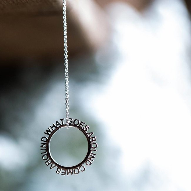 Beadle What goes around comes around ketting zilver