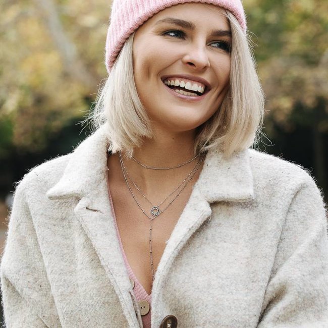 Beadle Good vibes only ketting zilver