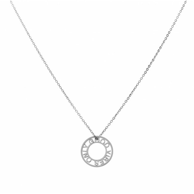 Beadle Good vibes only ketting zilver