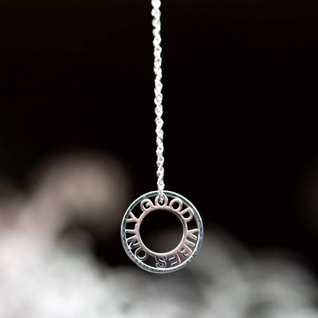 Beadle Good vibes only ketting zilver