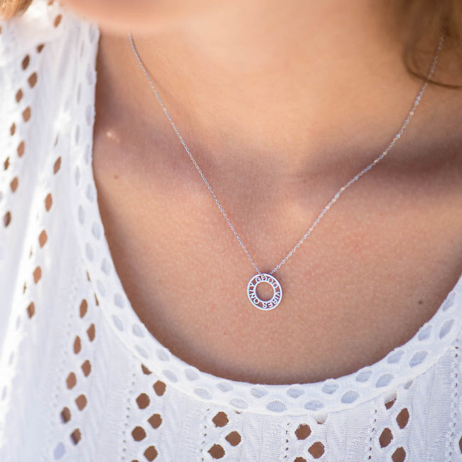 Beadle Good vibes only ketting zilver