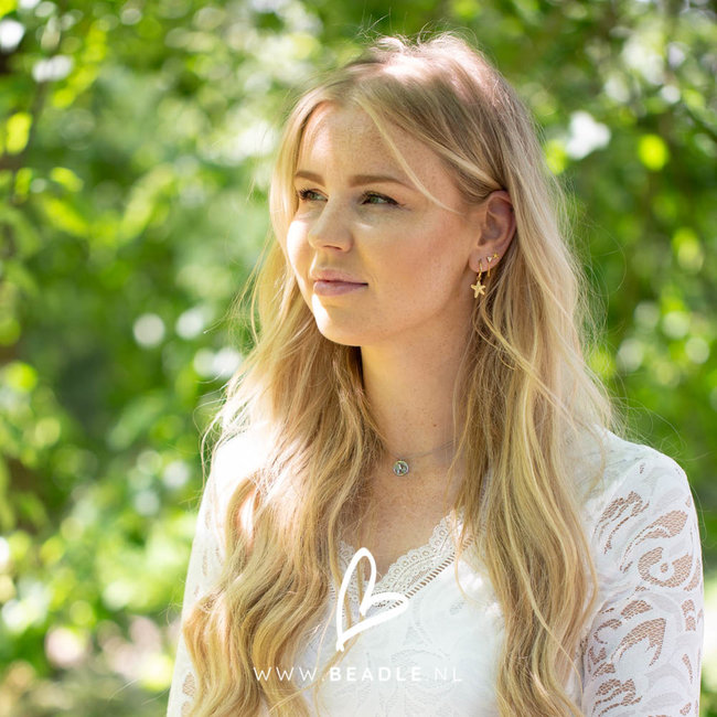 KARMA Karma ketting zilver met wereldbol