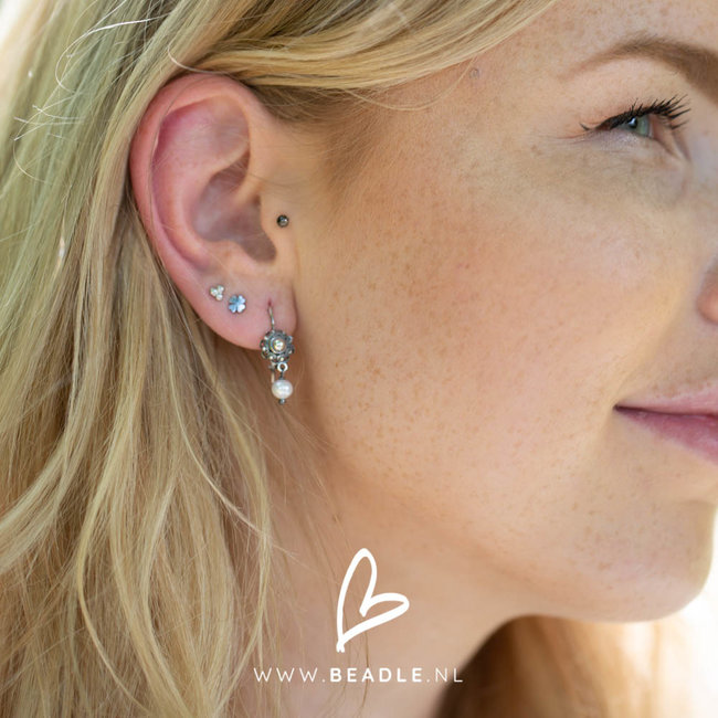 Day & Eve by Go Dutch Label Bolletjes oorstekers zilver