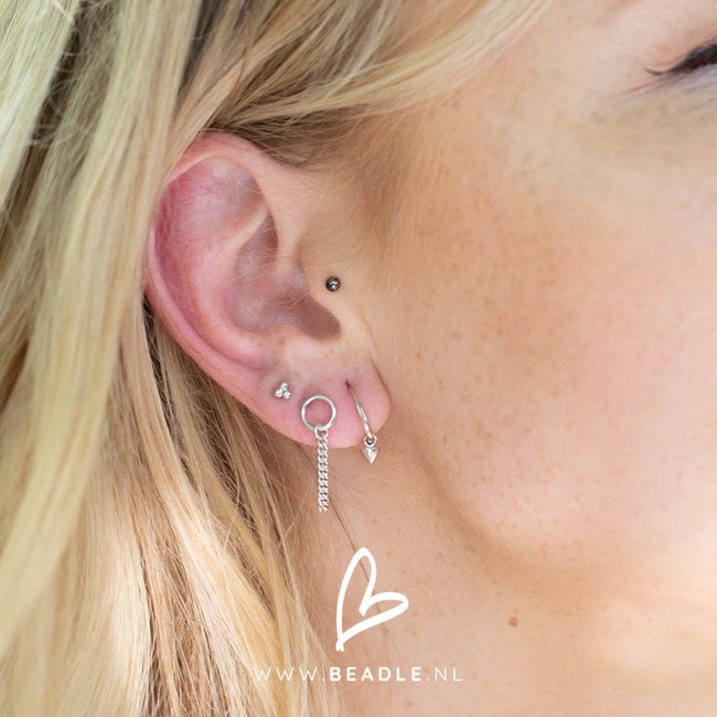 Day & Eve by Go Dutch Label Bolletjes oorstekers zilver