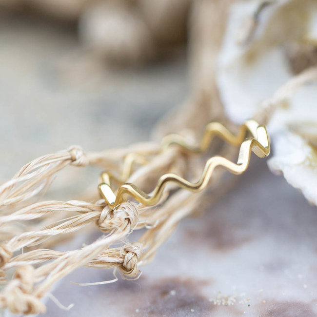 Charmins Ring go with the flow goud charmins