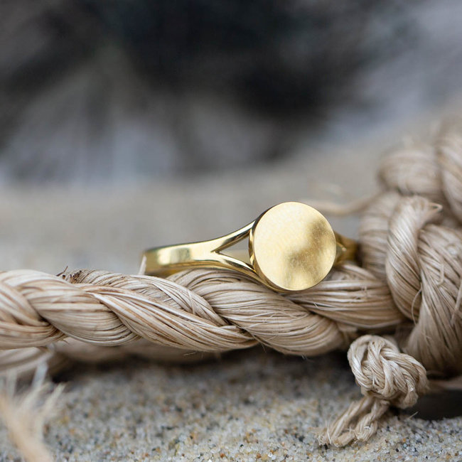 Charmins Stalen gouden ring musthave