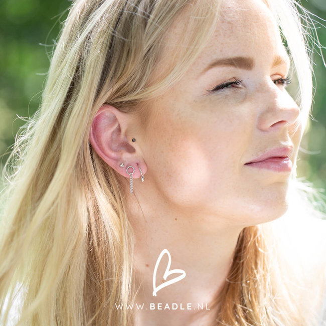 KARMA Chain Open Circle 2 Silver