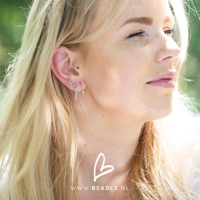 KARMA Chain Open Circle 2 Silver