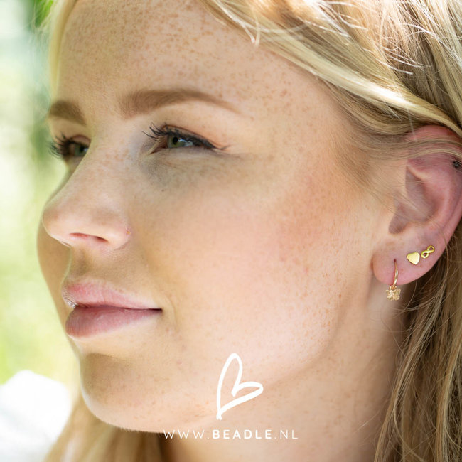 KARMA karma goud oorringen vlinder