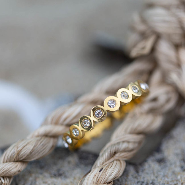 IXXXI Big circle stone goud ixxxi