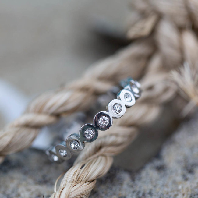 IXXXI Big circle stone zilver ixxxi